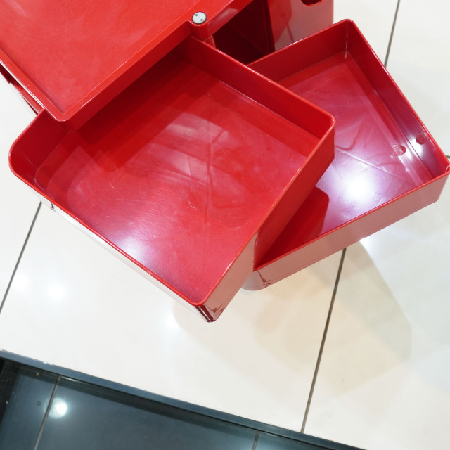 ボビーワゴン2段 レッド 什器 Boby Wagon