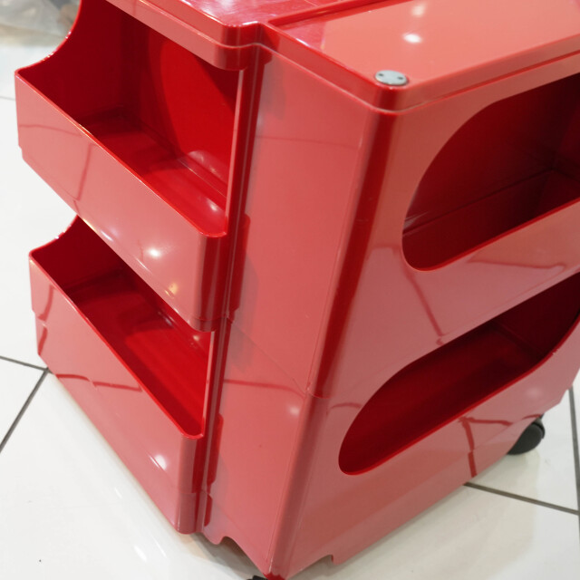 ボビーワゴン2段 レッド 什器 Boby Wagon