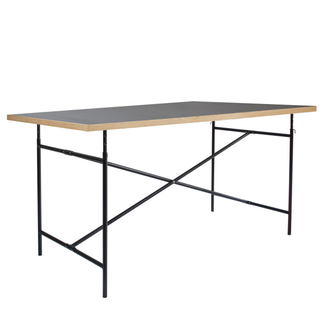 【Eiermann Table/リチャード・ランパート】アイアーマンテーブル2 リノリウム天板ぺブルグレー W1600mm