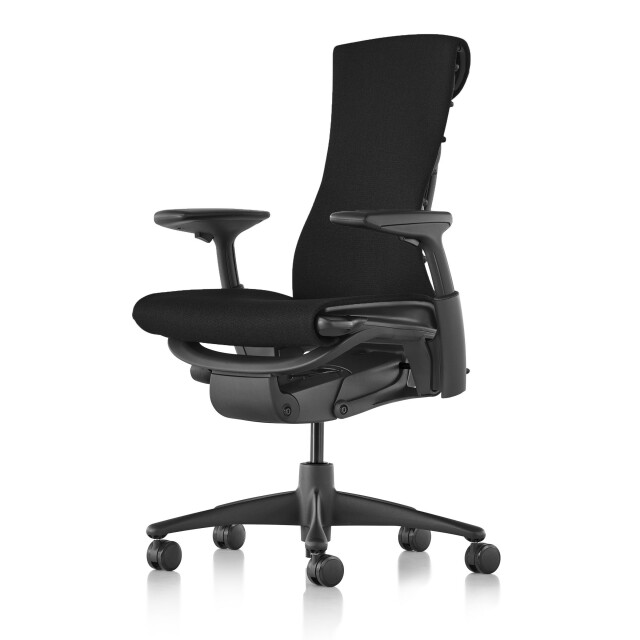 【次回入荷待ち】【ハーマンミラー正規販売店】エンボディチェア Embody Chair  グラファイトカラーベース シンク生地ブラック　国内定番仕様