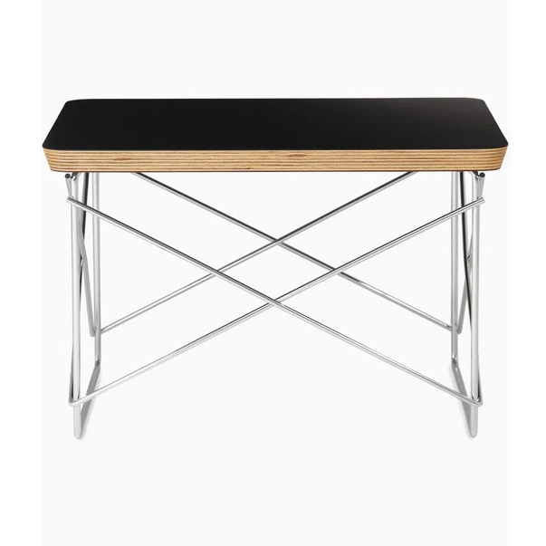 イームズワイヤーベースローテーブル ブラック天板/クロームベース LTRT Eames Wire Base Low Table
