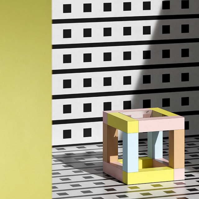 【希少】美品　MEMPIIS メンフィス　エットレソットサス　飾り皿　プレート Memphis/メンフィス】カールトン・ミニチュア CARLTON Miniature