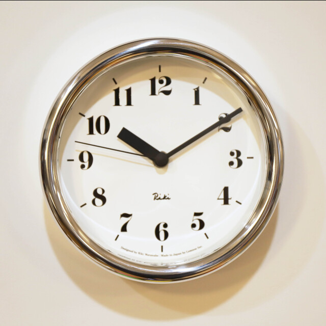 Lemnos/レムノス】リキアルミニウムクロック RIKI ALUMINUM CLOCK 渡辺力