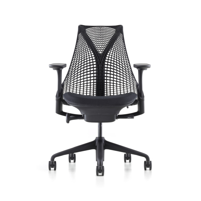【在庫あり】【ハーマンミラー正規販売店】セイルチェア Sayl Chair ブラック　フルアジャスタブルアーム BBキャスター/C7キャスター