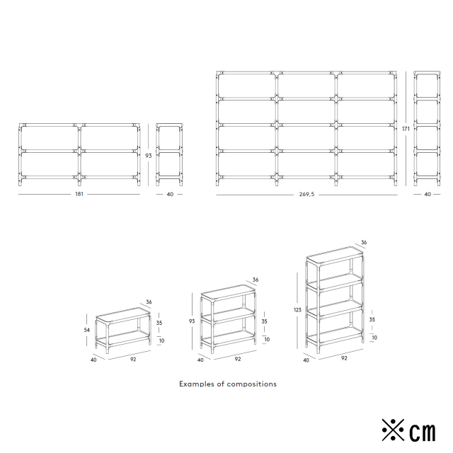 マジス正規品】スティールウッド シェルビングシステム
