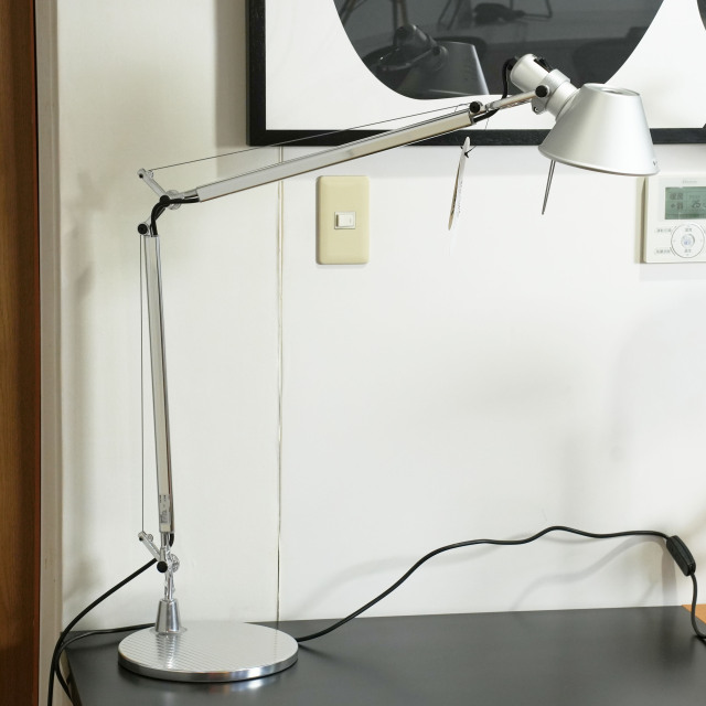 【Artemide/アルテミデ】トロメオ TOLOMEO TABLE テーブルランプ シルバー 展示品