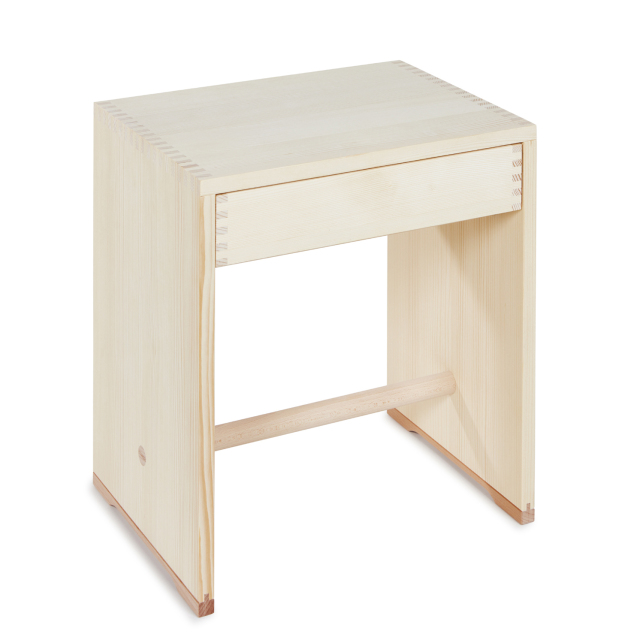 【Wohnbedarf/ヴォーンベダルフ正規品】 ウルムスツール 引出し付 Ulm Stool Drawer