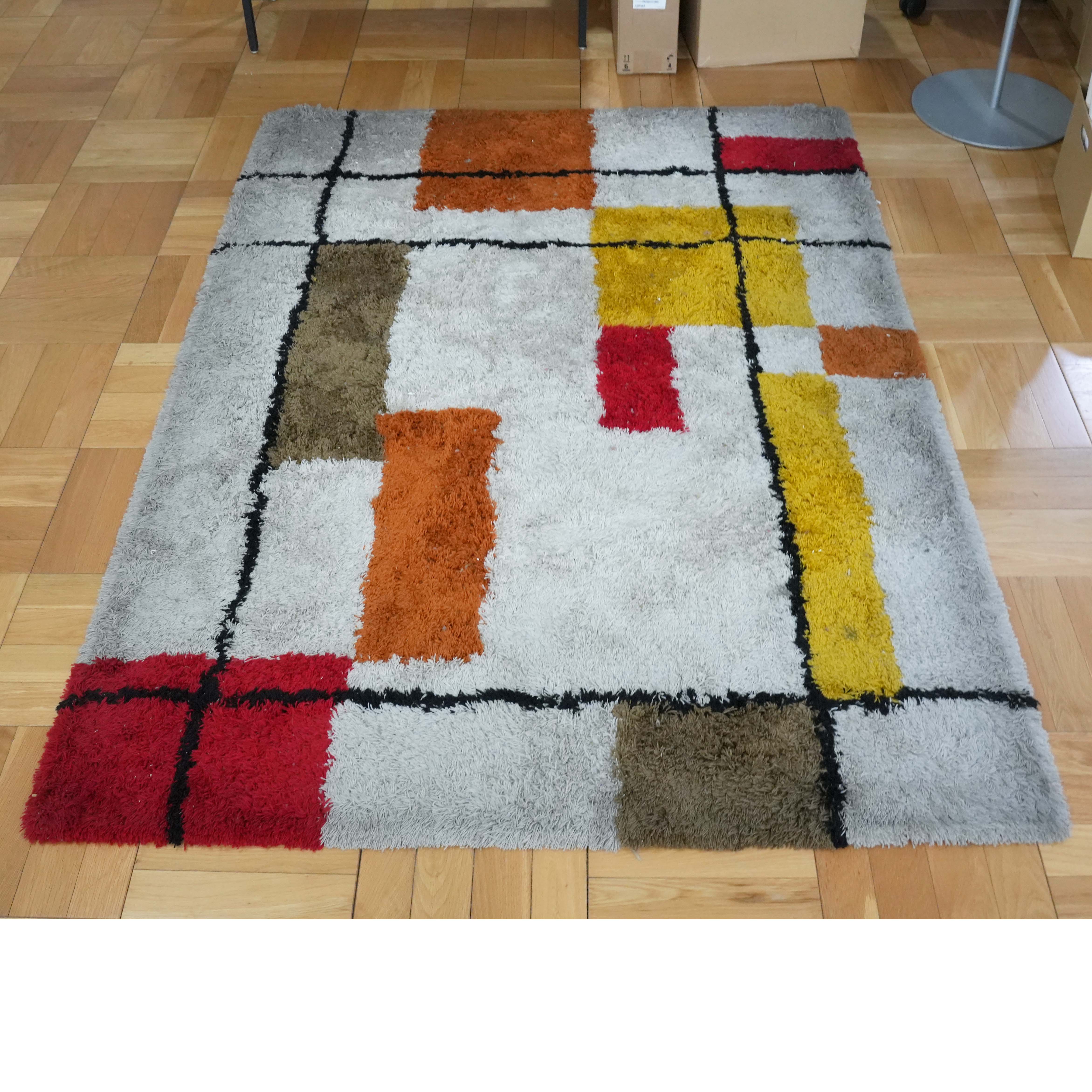 【case study shop/ケーススタディショップ】オリジナルモンドリアンラグ 2000×1400mm 展示品