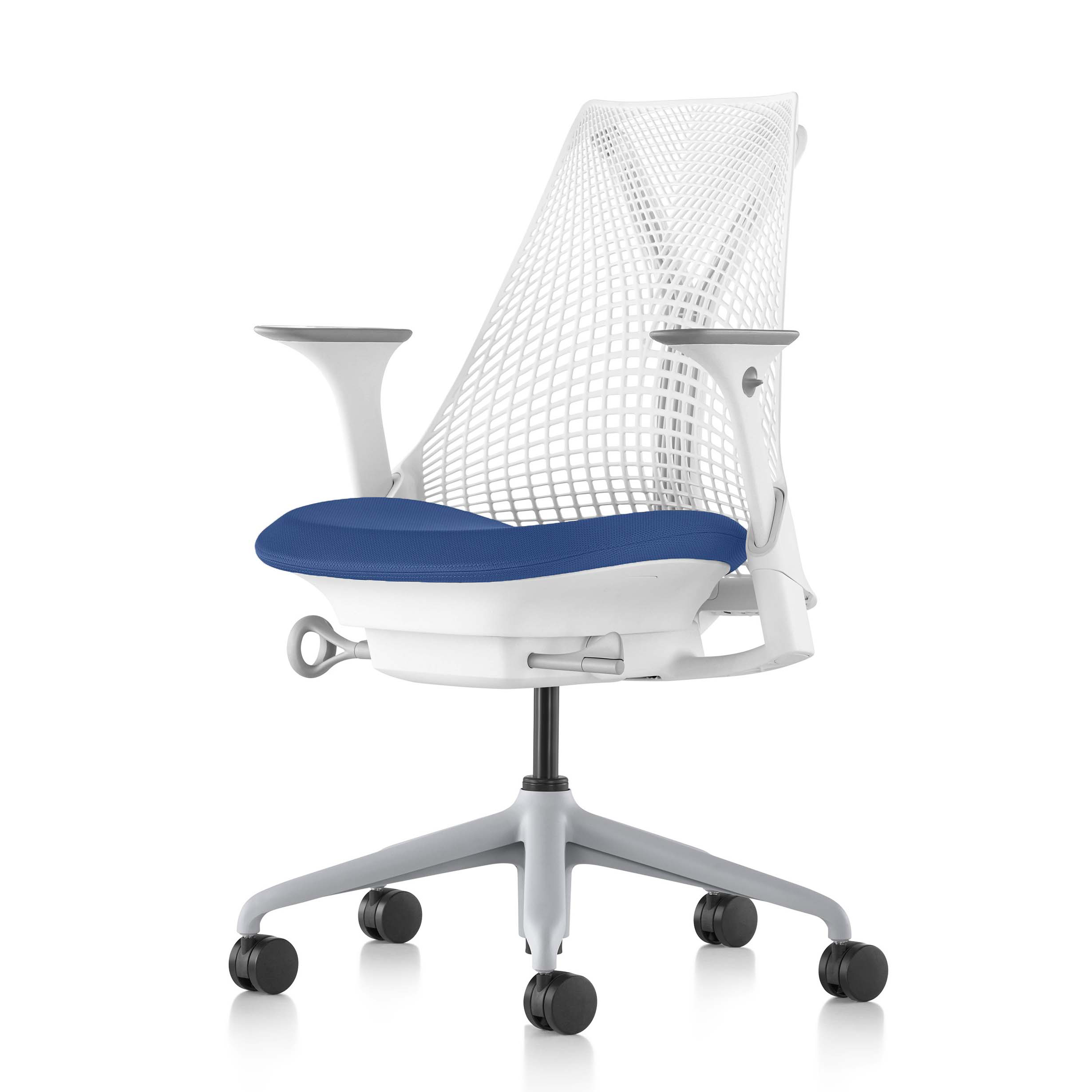 【8月中旬頃入荷予定】【ハーマンミラー正規販売店】セイルチェア Sayl Chair ホワイト/プール アジャスタブルアーム BBキャスター