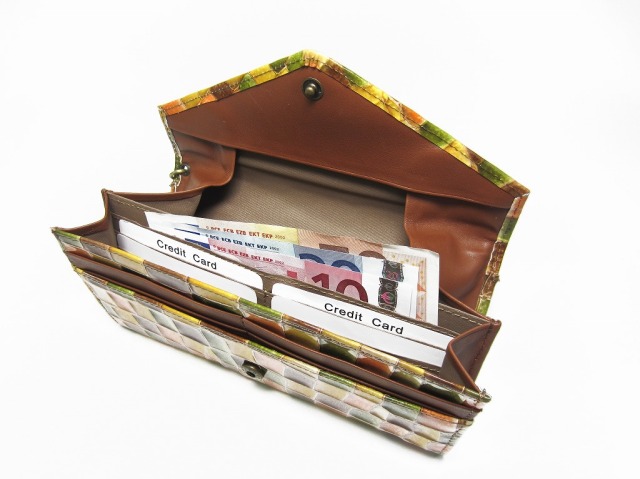 Castello Da Vinci -カステロダヴィンチ Mosaic Croco / Flap Wallet