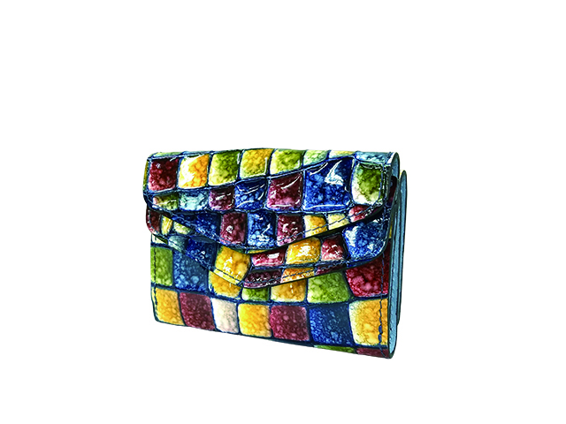 Castello Da Vinci -カステロダヴィンチ Mosaic Croco / Flap Wallet