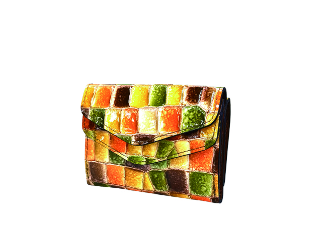 Castello Da Vinci -カステロダヴィンチ Mosaic Croco / Flap Wallet