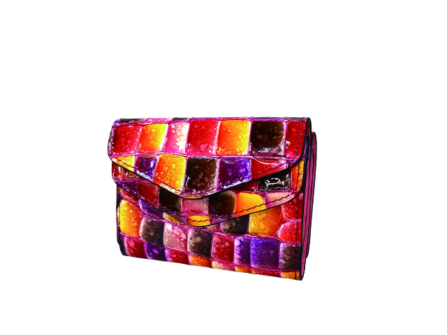 Castello Da Vinci -カステロダヴィンチ Mosaic Croco / Flap Wallet