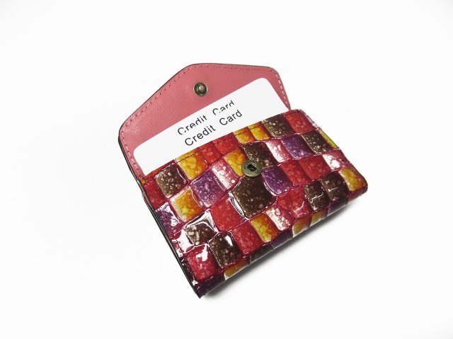Castello Da Vinci -カステロダヴィンチ Mosaic Croco / Flap Wallet