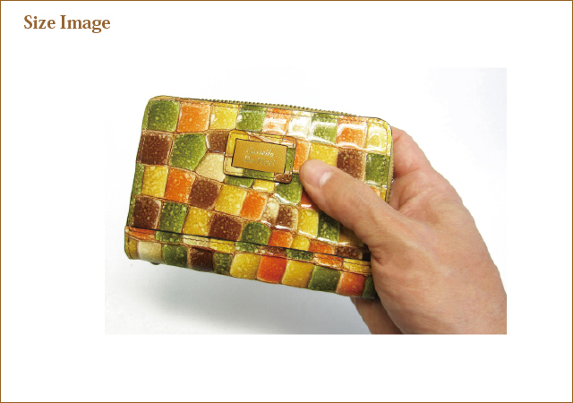 Castello Da Vinci -カステロダヴィンチ Mosaic Croco / Flap Wallet