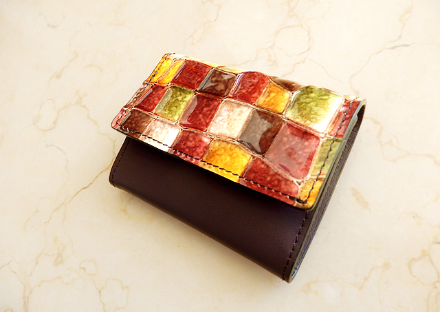 Castello Da Vinci -カステロダヴィンチ Mosaic Croco / Flap Coin
