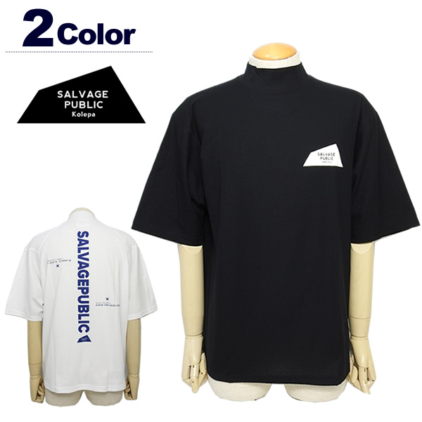 【SALE 20%OFF】サルベージパブリックコレパ メンズ カットソー ゴルフ モックネック 半袖 ドライタッチ 吸水速乾 ハワイ SALVAGEPUBLICKOLEPA SVKA3012 2023秋冬 セール