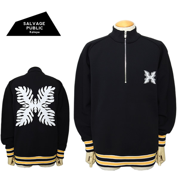 【SALE 20%OFF】サルベージパブリックコレパ メンズ  ゴルフ ニット ハーフジップ オーバーサイズ 軽量 ハワイ HAWAII SALVAGEPUBLICKOLEPA SVKA3016 2023秋冬 セール