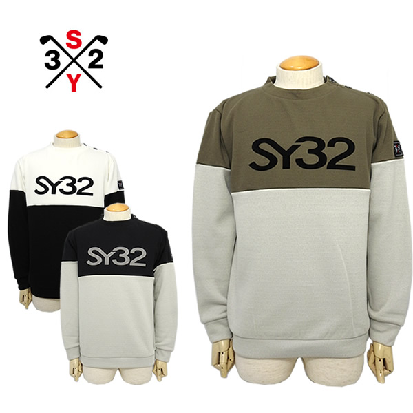 【SALE 30%OFF】SY32 ゴルフ メンズ ボンバーヒート 裏起毛 長袖 ストレッチ SY32BYSWEETYEARS SYG-23A01 2023秋冬 セール