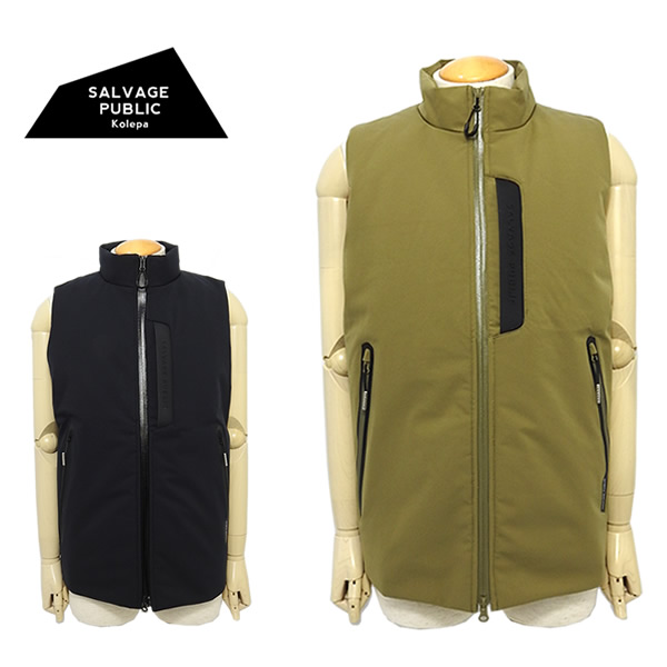 【SALE 30%OFF】サルベージパブリックコレパ メンズ  ゴルフ ベスト オーバーサイズ 中綿 ハワイ HAWAII SALVAGEPUBLICKOLEPA SVKA3035 23a セール