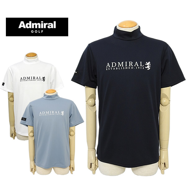 【SALE 30%OFF】アドミラルゴルフ メンズ カットソー モックネック 軽量 ストレッチ AdmiralGOLF ADMA419 2024春夏 セール