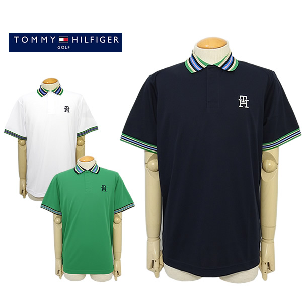 トミー ヒルフィガーゴルフ メンズ ポロシャツ 軽量 ストレッチ TOMMYHILFIGERGOLF THMA407 2024春夏