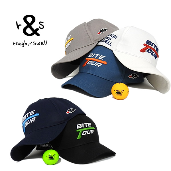 ラフアンドスウェル 帽子 キャップ メンズ ゴルフ コットン 刺繍 rough&swell RSA-24001BITE TOURCAP 2024