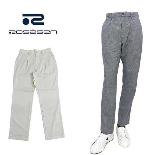 【SALE 30%OFF】ロサーセン ゴルフウェア メンズ パンツ ストライプ カジュアル ストレッチ 044-71311 ROSASEN 2024年春夏 セール