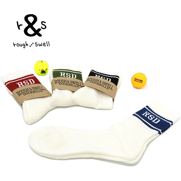 ラフアンドスウェル ソックス 靴下 メンズ ショート丈  ゴルフ  rough&swell RSA-24018 RSD SOCKS 定番