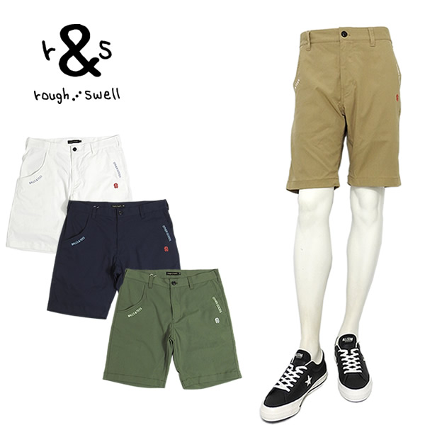 ラフアンドスウェル パンツ メンズ ゴルフ ショーツ 短パン ストレッチ rough&swell RSM-24064 CAPTION SHORTS 2024春夏