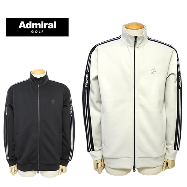 【SALE 30%OFF】アドミラルゴルフ メンズ トラックトップ ジャージ レトロスポーツ ゴルフウェア メンズ 吸水速乾性 ストレッチ性 AdmiralGOLF ADMA505 2025春夏