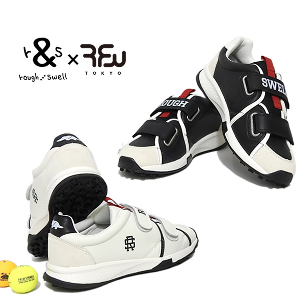 ラフアンドスウェル ゴルフシューズ ベルクロ コラボ スパイクレス rough&swell RFW RSA-25018 SANDWICH GOLF