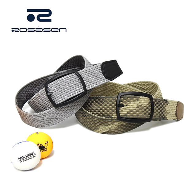ROSASEN［ロサーセン］リバーシブルカモフラ柄ストレッチベルト