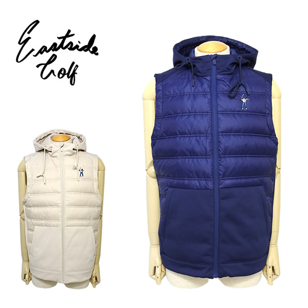 Eastside Golf［イーストサイドゴルフ］HOODED PUFFER VEST/フーディー