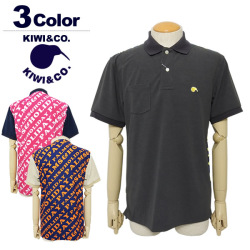 【SALE 50%OFF】キウィアンドコー ポロシャツ メンズ 半袖 ゴルフ 吸汗速乾 ミニパイル 柄 KIWI&CO. 93EK5SP02100M 春夏 セール