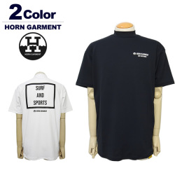 【SALE 30%OFF】ホーンガーメント メンズ モックネック ゴルフ 半袖 リラックスシルエット ストレッチ  HORNGARMENT HCM-3A-AA03 2023春夏  セール