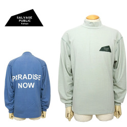 【SALE 30%OFF】サルベージパブリックコレパ メンズ  ゴルフ モックネック 長袖 オーバーサイズ ハワイ HAWAII SALVAGEPUBLICKOLEPA SVKA3020 23a セール