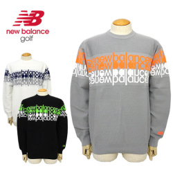 【SALE 30%OFF】ニューバランスゴルフ メンズ ニット 長袖 蓄熱保温 ストレッチ ゴルフウェア newbalance 012-3270005 2023秋冬 セール