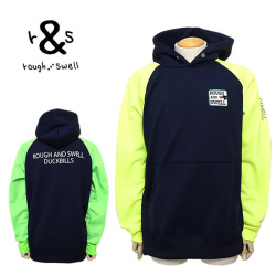 ラフアンドスウェル パーカー メンズ ゴルフ ストレッチ 軽量 ダンボールニット 裏起毛 rough&swell RSM-23211 CYCLONE HOODIE 2023秋冬