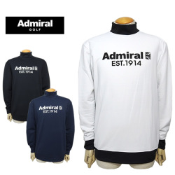 【SALE 50%OFF】アドミラルゴルフ メンズ カットソー ハイネック 長袖 発熱 裏起毛 ストレッチ AdmiralGOLF ADMA387 23a セール