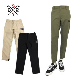 【SALE 30%OFF】SY32 ゴルフ メンズ  パンツ ストレッチ コットンライク 軽量 UVカット 吸汗速乾 SY32BYSWEETYEARS SYG-24S34 2024春夏 セール