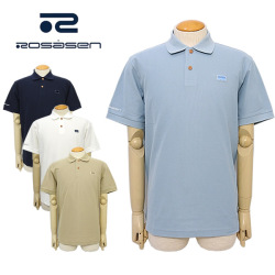 【SALE 30%OFF】ロサーセン ゴルフウェア メンズ ポロシャツ 半袖 ワッペン 吸水速乾 UVケア 044-21242 ROSASEN 2024年春夏 セール