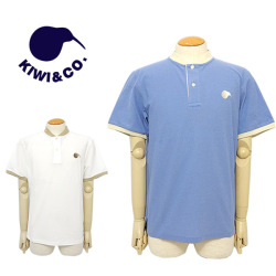 【SALE 30%OFF】キウィアンドコー メンズ ポロシャツ ゴルフ 半袖 ストレッチ スタンドカラー KIWI&CO. KIWI5SP02M241 2024春夏 セール