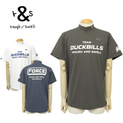 ラフアンドスウェル メンズ ゴルフウェア ラフネック 半袖 速乾 ストレッチ rough&swell RSM-24035 FORCE TOUR ROUGH-NECK 2024春夏