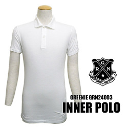 GREENIE[グリーニー]インナーポロ　高機能素材リブ襟タイプ
