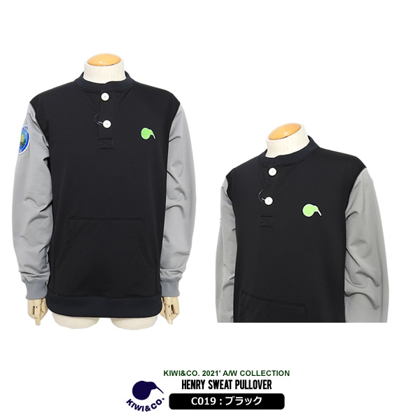 PEARLY GATES - palms&co. KIWI＆CO  ヘンリースウェットプルオーバー カジュアルゴルフドットコムby PALM SPRINGSにKIWI&CO.［キウィ