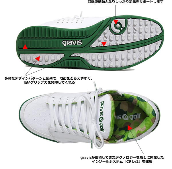G/FOREジーフォアBANDANA スパイクレスゴルフシューズ