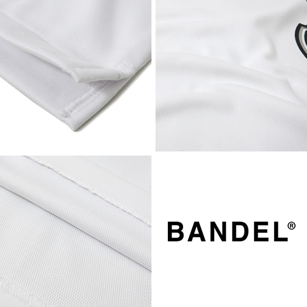 美品 BANDEL GOLF バンデル モックネック ロゴ ストレッチ BANDEL バンデル DRYWAFFLE STRETCH S/S MOCK NECK SHIRTS