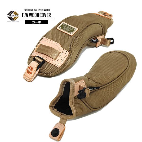 AS2OV GOLF CADDY BAG カーキー＋ヘッドカバー3点 AS2OV Golf Cordura Fine Tex Caddy Bag - Khaki – Bisque Golf