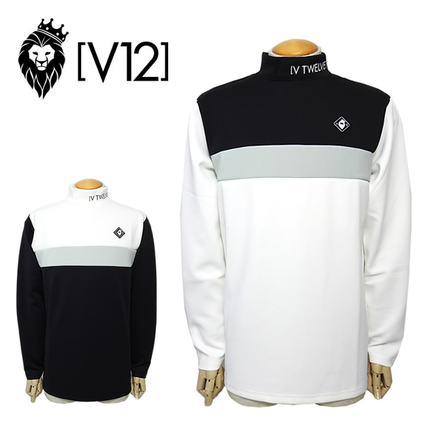 v12 ヴィトゥエルヴ　モックネック V12［ヴィトゥエルブ］TONE L/S MOCK/長袖モックネック